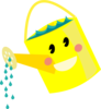 Smiling Watering Can Clip Art